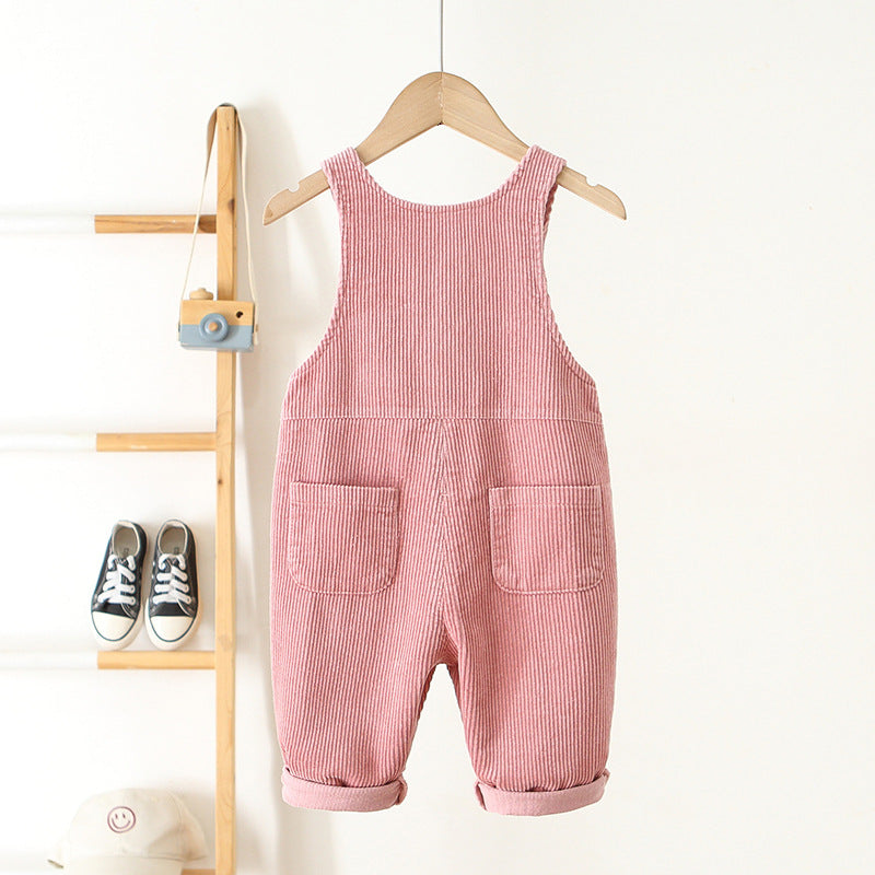 Ju Ju Jam Corduroy Love Embroidered Jumpsuit - Back View