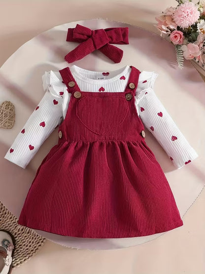 Tiny Love Baby Girls Romper Dress Set with Headband