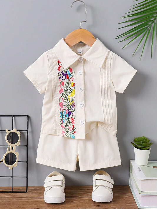 Embroidered Spring Boys Set