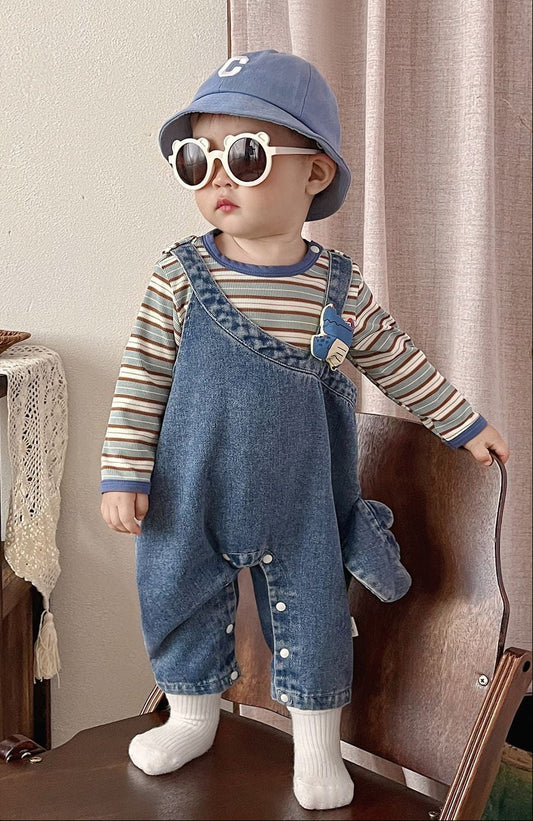 Henry Cool Baby Boys Girls Denim Two Piece Set
