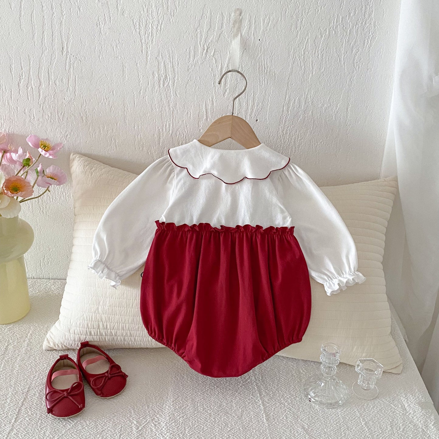Scarlet Bunny Baby Girls Romper