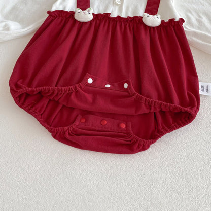 Scarlet Bunny Baby Girls Romper