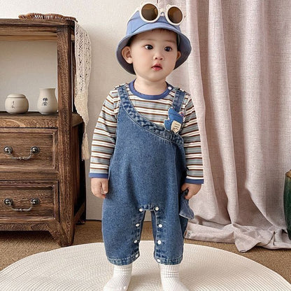Henry Cool Baby Boys Girls Denim Two Piece Set