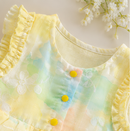 Avya Pastel Petals Baby Girls Romper Dress