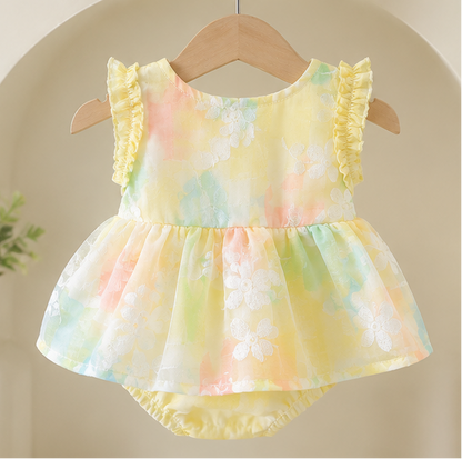 Avya Pastel Petals Baby Girls Romper Dress