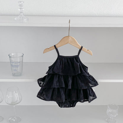 Soft and stylish baby girl romper dress – Riley by Ju Ju Jam

