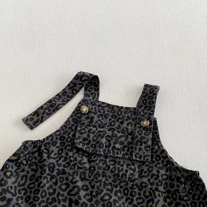Zuri Wild Baby Girls Two Piece Dungaree Set