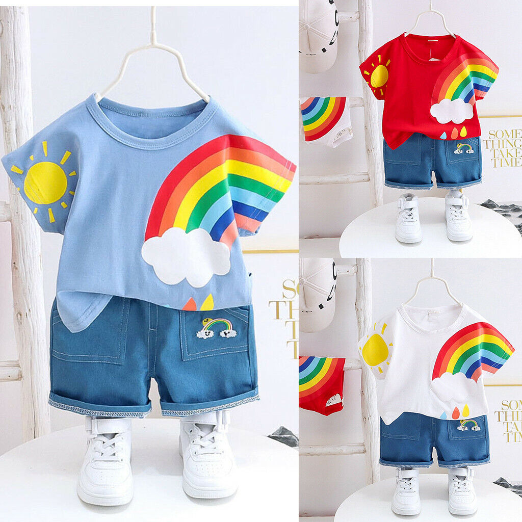 Ju Ju Jam Rainbow Drop Boy Clothing Set: Vibrant and Stylish