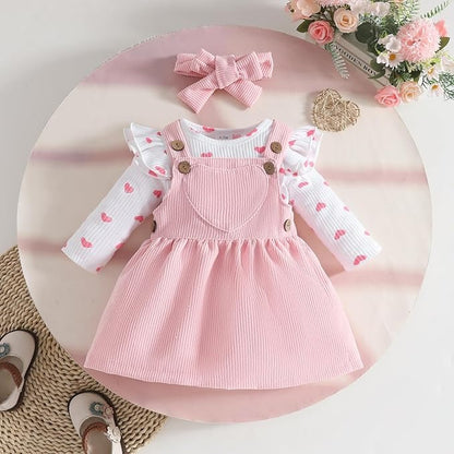 Tiny Love Baby Girls Romper Dress Set with Headband