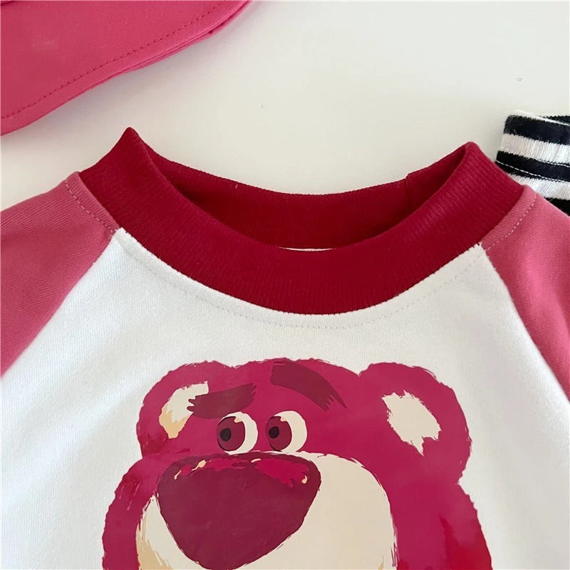 Ara Berry Baby Boys Girls Romper Set with Socks & Hat