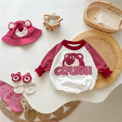 Ara Berry Baby Boys Girls Romper Set with Socks & Hat