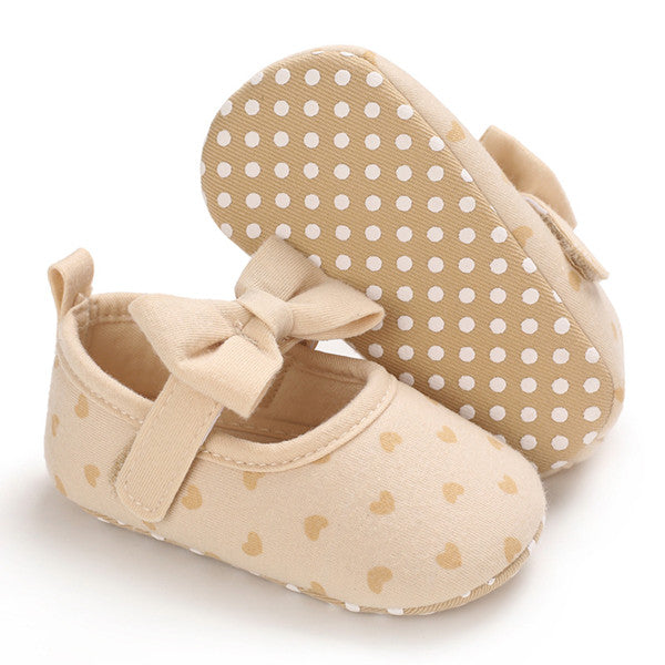 Ava Angel Baby Girls Heart Shoes