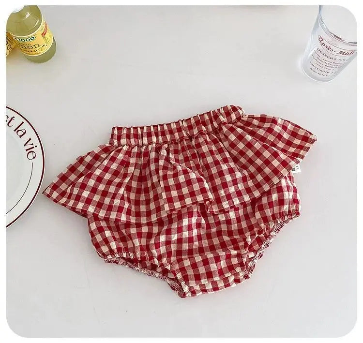 Scarlett Cherry Two Piece Baby Girls Romper Set