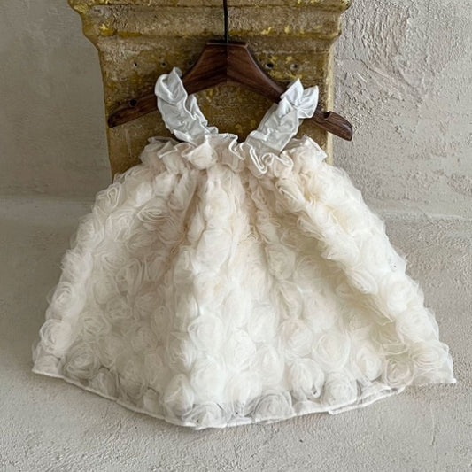 Rosy Bloom Girls Princess Dress by Ju Ju Jam – Elegant floral princess dress for baby girls, made of soft, breathable fabric. Perfect for birthdays, parties, and special occasions. Stylish and comfortable outfit for toddlers and young girls.