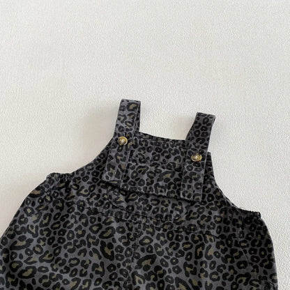 Zuri Wild Baby Girls Two Piece Dungaree Set